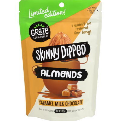 Graze Caramel Chocolate Skinny Dipped Almonds 300g