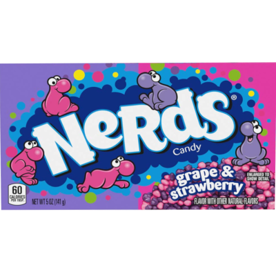 NERDS Grape & Strawberry Theatre Box Candy 141g