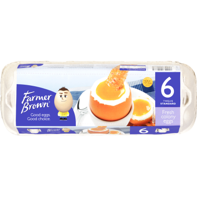 Farmer Brown Fresh Colony Size 6 Eggs 12pk