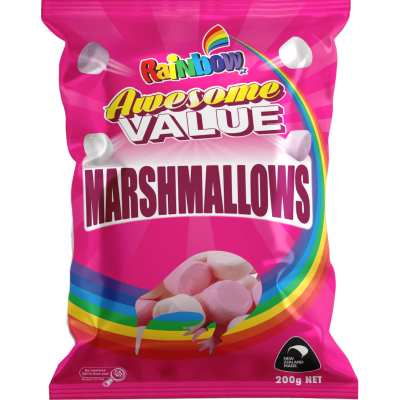 Rainbow Awesome Value Marshmallows 200g