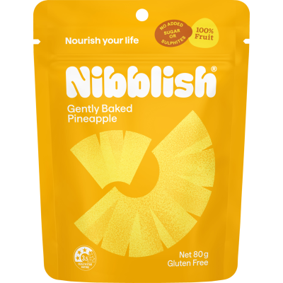 Nibblish Gently Baked Pineapple 80g
