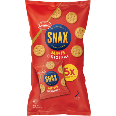 Griffin's Snax Minis Original Crackers 5 x 30g