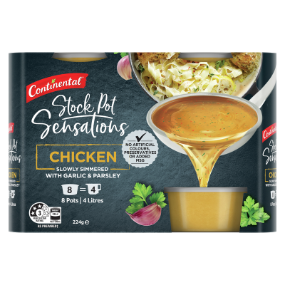 Continental Stock Pot Sensations Chicken Stock 8 x 28g