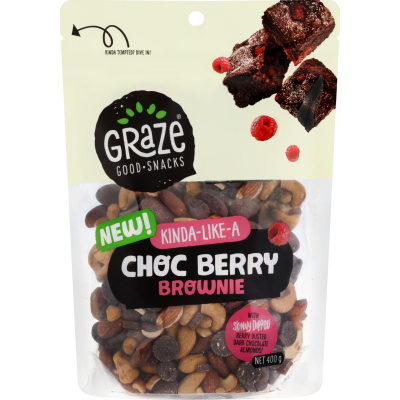 Graze Kinda-Like-A Dark Chocolate Berry Brownie 400g