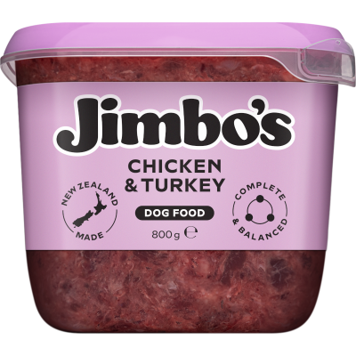 Jimbo's Complete & Balanced Chicken & Turkey Dog Food 800g
