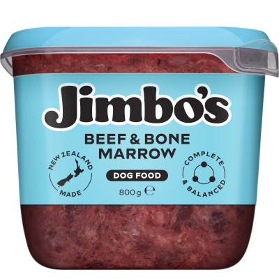 Jimbo's Complete & Balanced Beef & Bone Marrow Dog Food 800g