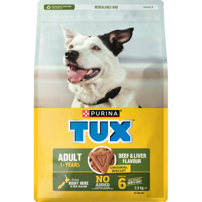 Purina TUX Original Biscuit Beef Liver Flavor Dry Dog Food 2.5kg