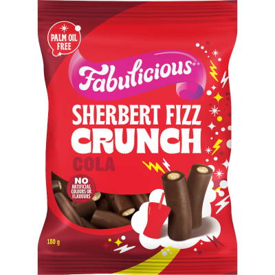RJ's Fabulicious Cola Sherbet Fizz Crunch 180g