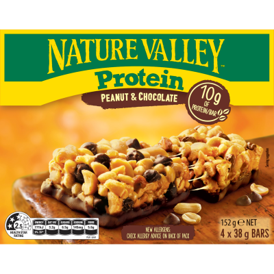 Nature Valley Peanut & Chocolate Protein Bars 4 x 38g