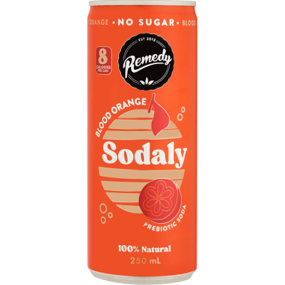 Remedy Blood Orange Sodaly Prebiotic Soda 250ml