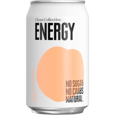 Clean Collective Peach Energy Drink 330ml