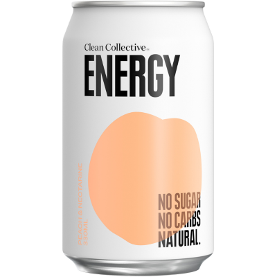 Clean Collective Peach Energy Drink 330ml