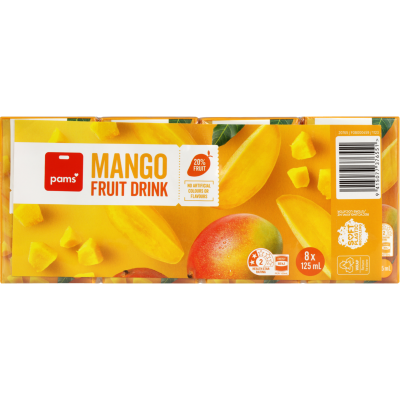 Pams Mango Fruit Drink 8 x 125ml