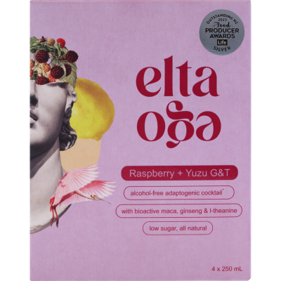 Raspberry + Yuzu G&T Alcohol Free Cocktail 4 x 250ml