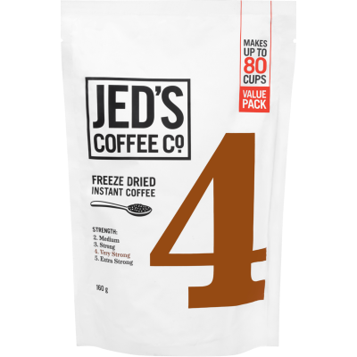 Jed's Coffee Co. 4 Very Strong Instant Coffee Refill 160g