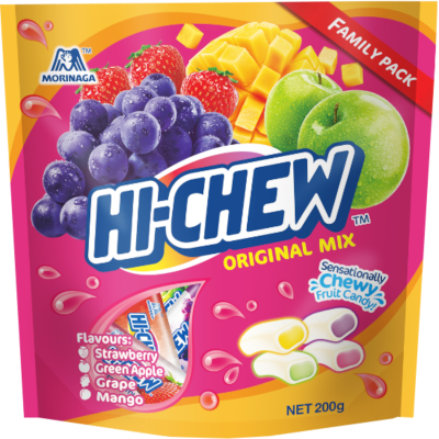 Morinaga Hi-Chew Original Mix Family Pack Chewy Fruit Candy 200g
