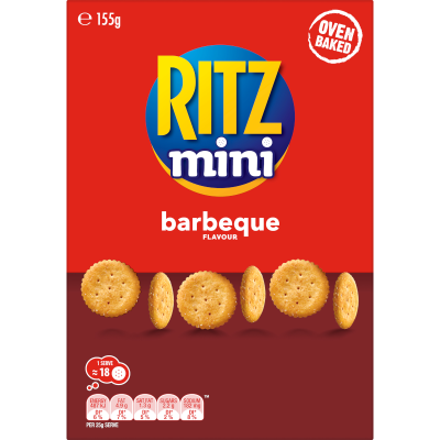 Ritz Mini Barbeque Flavour Crackers 155g