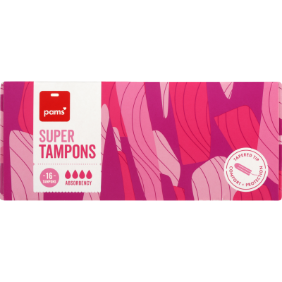 Pams Super Tampons 16pk
