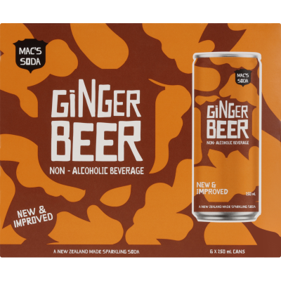 Mac's Ginger Beer 6 x 250ml