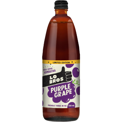 Lo Bros Purple Grape Kombucha 750ml