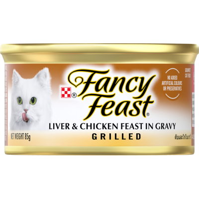 Purina Fancy Feast Adult Grilled Liver & Chicken Gravy Wet Cat Food 85g