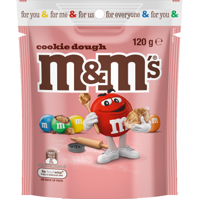 M&M's Cookie Dough Chocolate Pouch 120g