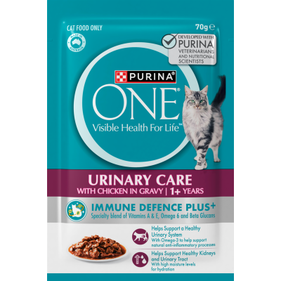 Purina ONE Urinary Care Chicken Cat Food 1+ Year 70g