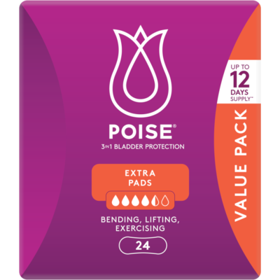 Poise Extra Pads 24pk