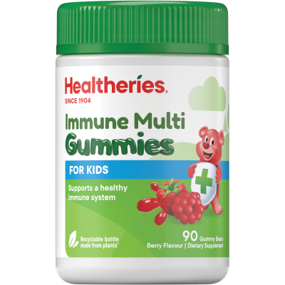 Healtheries Immune Multi for Kids Berry Flavour Gummy Bears 90pk