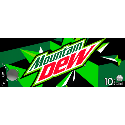 Mountain Dew Soft Drink Cans 10 x 330ml