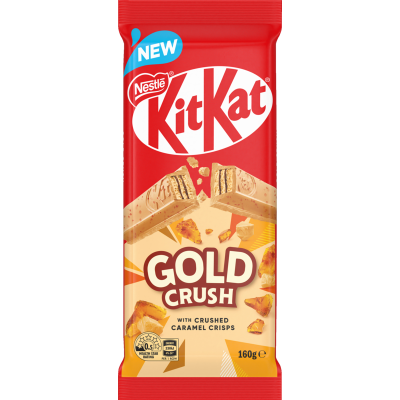 Nestle Kit Kat Gold Crush Chocolate Block 160g