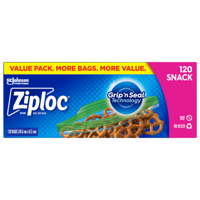 Ziploc Snack Bags 120pk