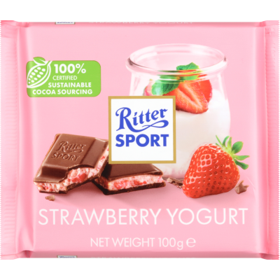 Ritter Sport Strawberry Yogurt Chocolate 100g