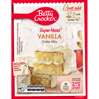 Betty Crocker Super Moist Vanilla Cake Mix 450g