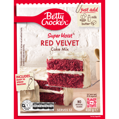 Betty Crocker Super Moist Red Velvet Cake Mix 450g