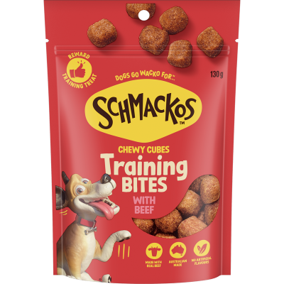 Schmackos Chewy Cubes With Beef Training Bites 130g