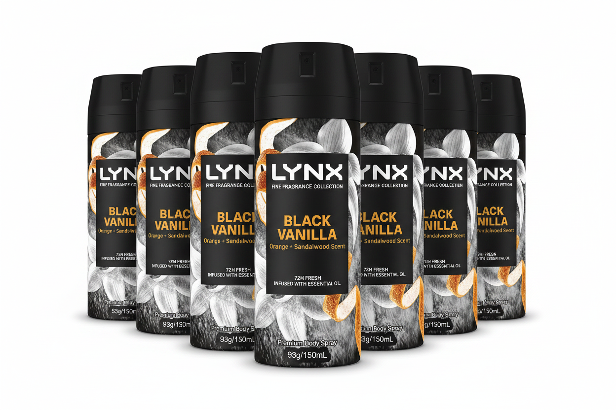 Lynx Fine Fragrance 72hr Body Spray 6 x 150ml