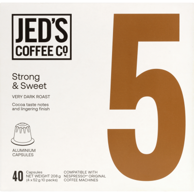 5 Strong & Sweet Coffee Capsules 40pk