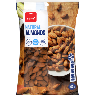 Pams Natural Almonds 400g