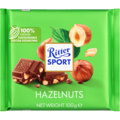Ritter Sport Hazelnuts Chocolate 100g