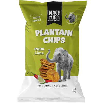 Macy and Tailor Chilli Lime Plantain Chips 85g