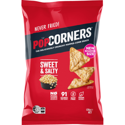 PopCorners Sweet & Salty Popped-Corn Snack 130g