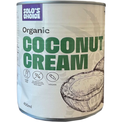 Solo's Choice Organic Long Life Coconut Cream 400ml