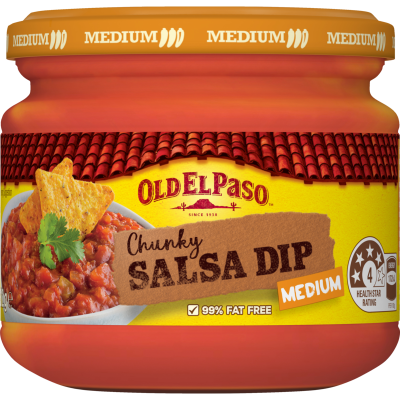 Old El Paso Medium Chunky Salsa Dip 312g