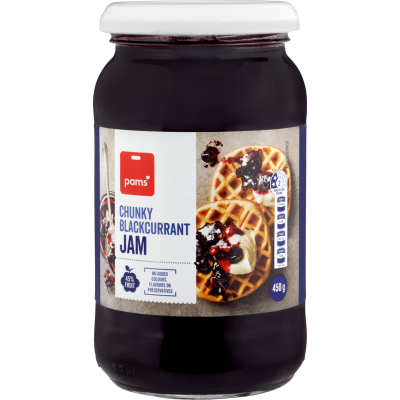 Pams Chunky Blackcurrant Jam 450g