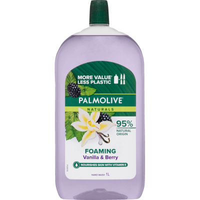 Palmolive Foaming Vanilla & Berry Hand Wash Refill 1l