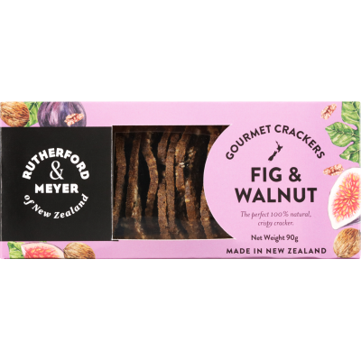 Rutherford & Meyer Fig & Walnut Gourmet Crackers 90g