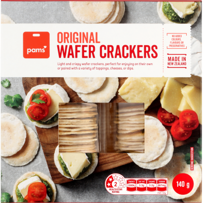 Pams Original Wafer Crackers Twin Pack 140g