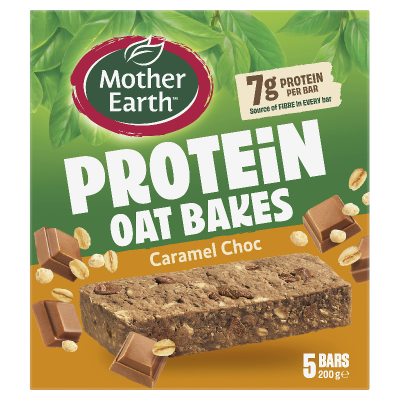Mother Earth Caramel Choc Protein Oat Bakes 200g