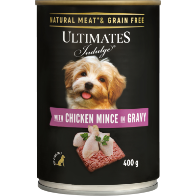 Ultimates Chicken Mince in Gravy Dog Food 400g